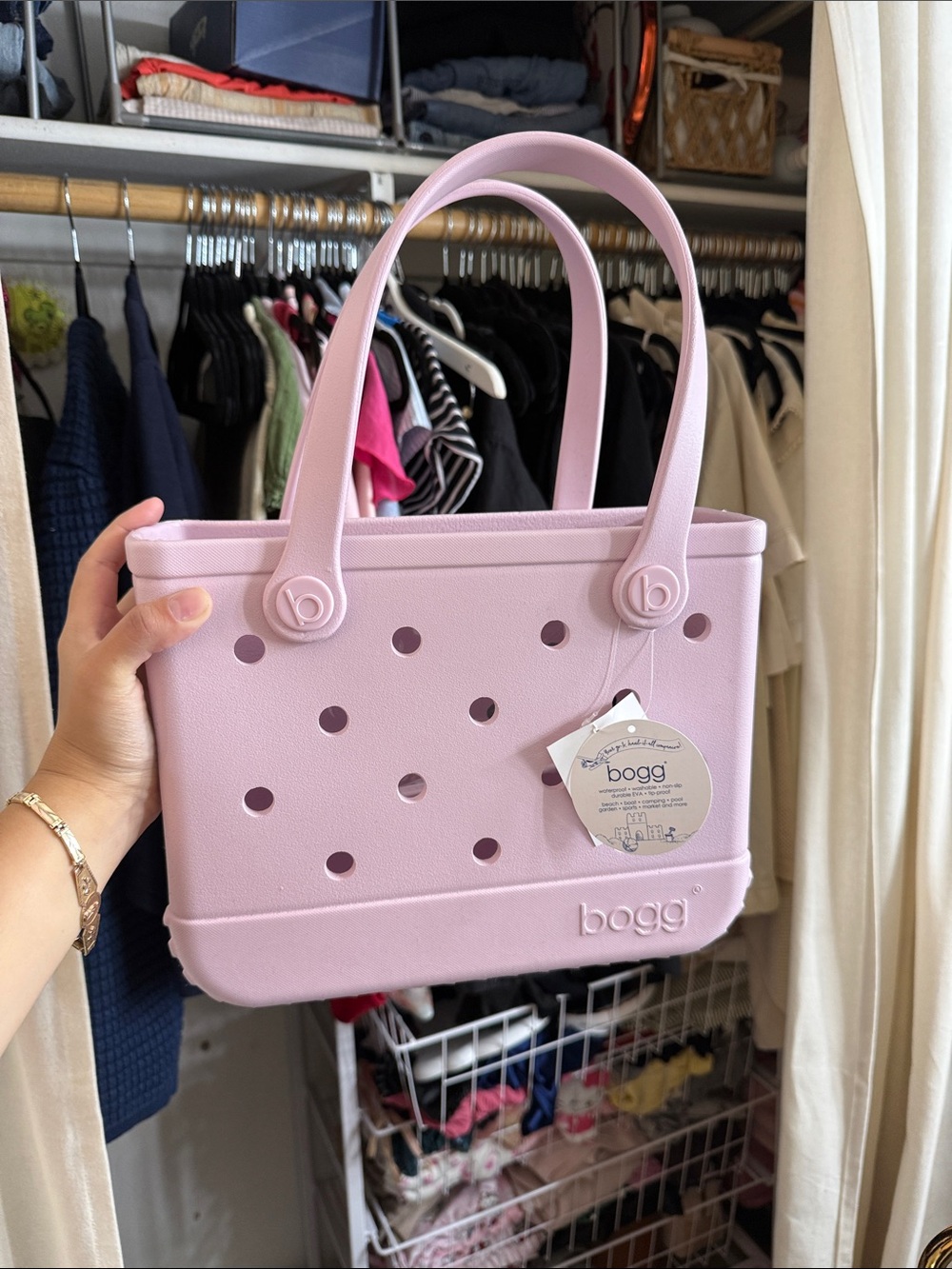 Bitty BOGG BAG Small Tote in Pastel Pink